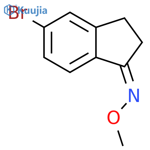 5-Bromo-2,3-dihydro-1H-inden-1-one O-methyl oxime structure