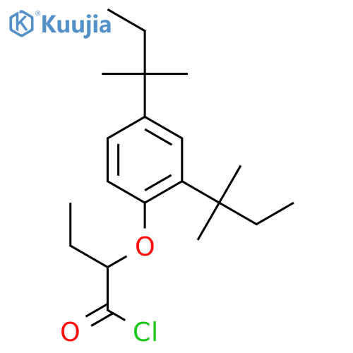 2-[2,4-bis(1,1-dimethylpropyl)phenoxy]butyryl chloride structure