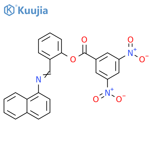 2-[(1E)-[(naphthalen-1-yl)imino]methyl]phenyl 3,5-dinitrobenzoate structure