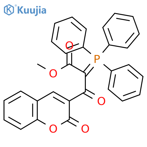 methyl 3-oxo-3-(2-oxo-2H-chromen-3-yl)-2-(triphenyl-lambda5-phosphanylidene)propanoate structure