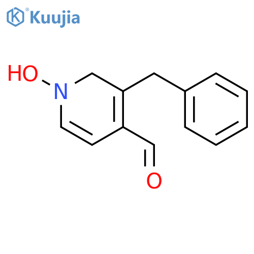4-Pyridinecarboxaldehyde, 1,2-dihydro-1-hydroxy-3-(phenylmethyl)- structure