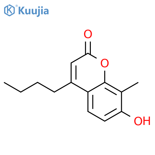 4-Butyl-7-hydroxy-8-methyl-2H-chromen-2-one structure