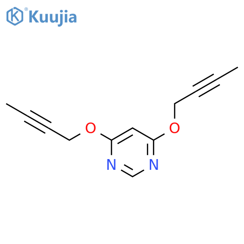 Pyrimidine, 4,6-bis(2-butynyloxy)- (9CI) structure