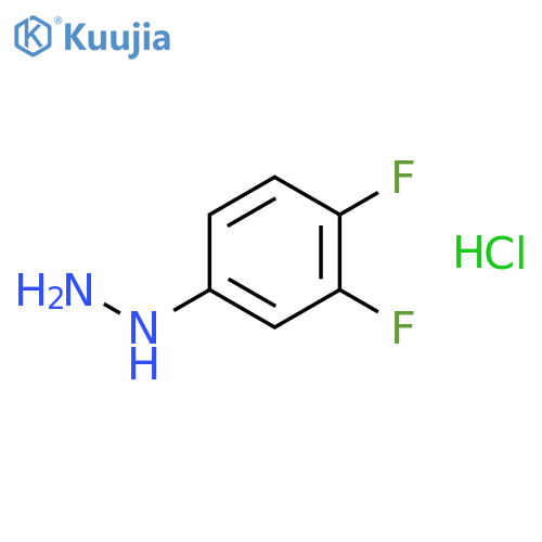 3,4-Difluorophenylhydrazine hydrochloride structure