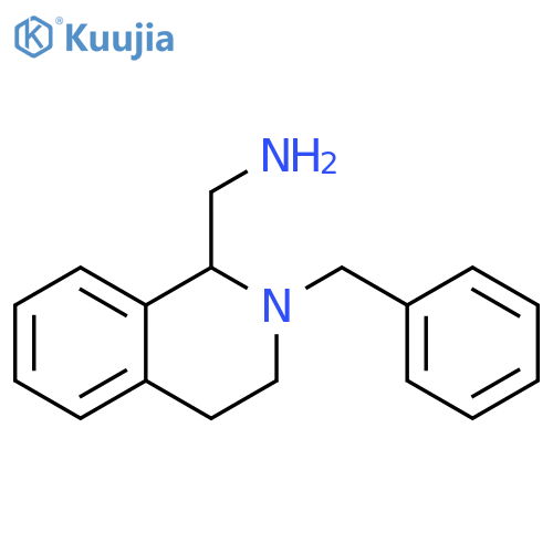 (2-benzyl-1,2,3,4-tetrahydroisoquinolin-1-yl)methanamine structure