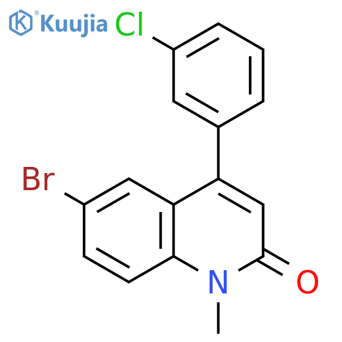 2(1H)-Quinolinone, 6-bromo-4-(3-chlorophenyl)-1-methyl- structure