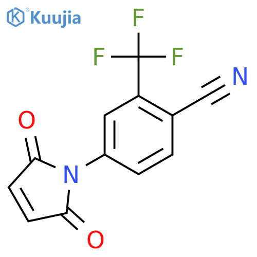 Benzonitrile, 4-(2,5-dihydro-2,5-dioxo-1H-pyrrol-1-yl)-2-(trifluoromethyl)- structure