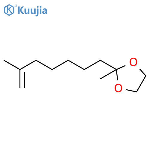 2-methyl-2-(6-methylhept-6-enyl)-1,3-dioxolane structure