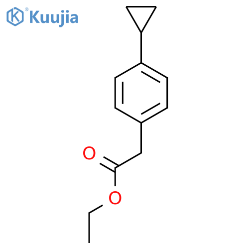 Ethyl 2-(4-cyclopropylphenyl)acetate structure
