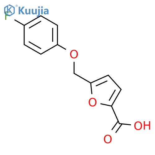 5-(4-fluorophenoxy)methyl-2-furoic acid structure
