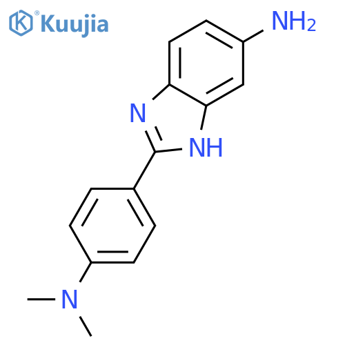 2-(4-Dimethylamino-phenyl)-1H-benzoimidazol-5-yl-amine structure