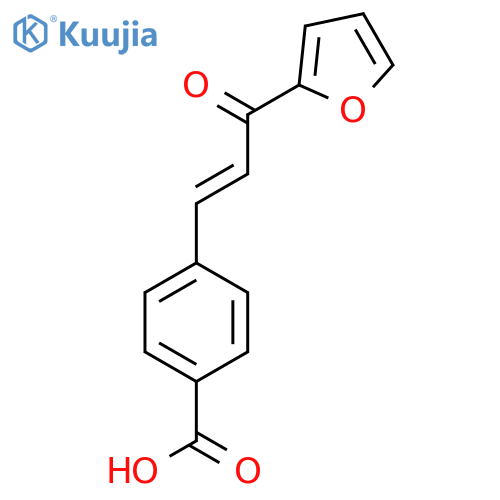4-[(1E)-3-(2-Furyl)-3-oxoprop-1-en-1-yl]benzoic acid structure