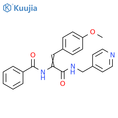 (2Z)-3-(4-methoxyphenyl)-2-(phenylformamido)-N-(pyridin-4-yl)methylprop-2-enamide structure