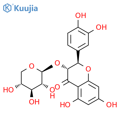 Taxifolin 3-O-beta-D-xylopyranoside structure