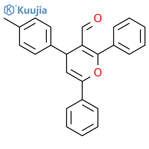 4-(4-methylphenyl)-2,6-diphenyl-4H-pyran-3-carbaldehyde structure