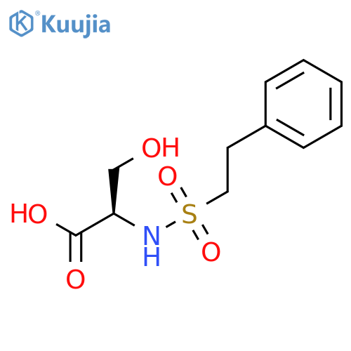 D-SERINE, N-[(2-PHENYLETHYL)SULFONYL]- structure