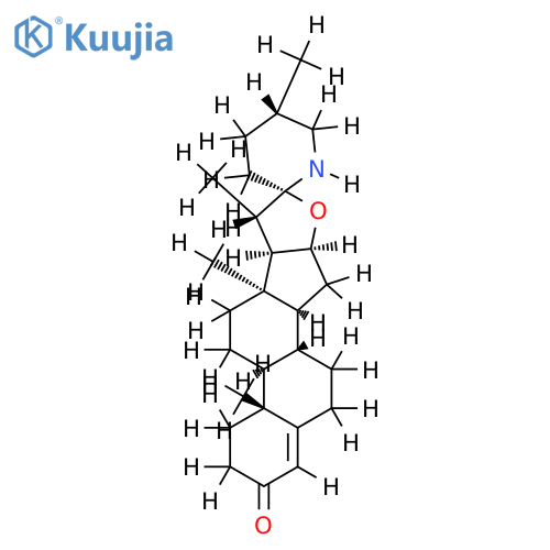 (25S)-22betaN-spirosol-4-en-3-one structure
