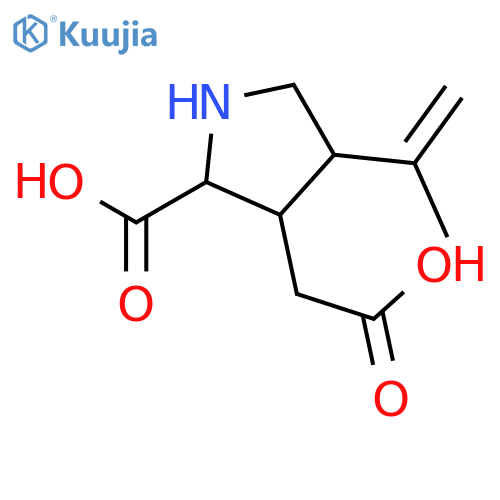 (3S)-3-(carboxymethyl)-4-(1-methylethenyl)proline structure