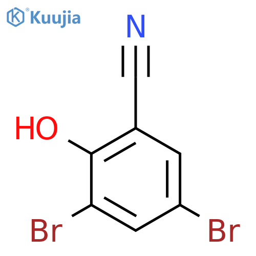 3,5-Dibromo-2-hydroxybenzonitrile structure