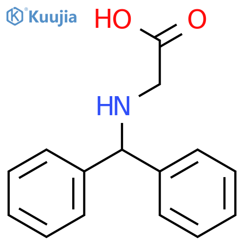 2-(diphenylmethyl)aminoacetic acid structure