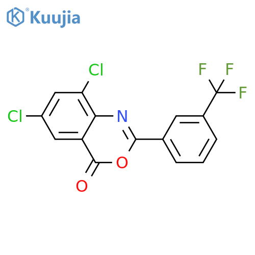 6,8-dichloro-2-[3-(trifluoromethyl)phenyl]-4H-3,1-benzoxazin-4-one structure