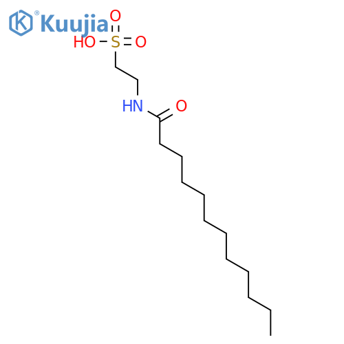 2-[(1-oxododecyl)amino]ethanesulphonic acid structure
