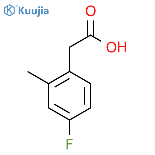 2-(4-fluoro-2-methylphenyl)acetic acid structure
