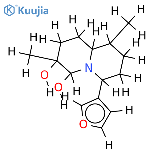 (9aS)-6t-furan-3-yl-3,9c-dimethyl-(9ar)-octahydro-quinolizine-3c,4xi-diol structure