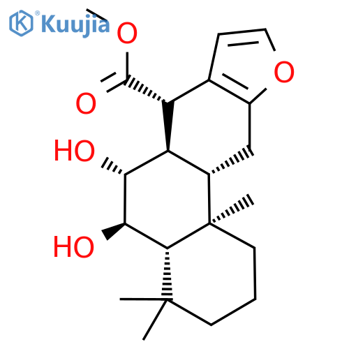 Methyl 5,6-dihydroxy-4,4,11b-trimethyl-1,2,3,4,4a,5,6,6a,7,11,11a,11b- dodecahydrophenanthro[3,2-b]furan-7-carboxylate structure