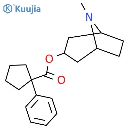 1-Phenyl-cyclopentanecarboxylic acid 8-methyl-8-aza-bicyclo[3.2.1]oct-3-yl ester structure
