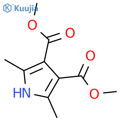 1H-Pyrrole-3,4-dicarboxylicacid, 2,5-dimethyl-, 3,4-dimethyl ester structure