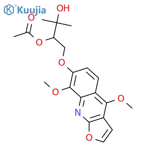 Furo[2,3-b]quinoline-4,7,8-triol; OH-form, 7-O-(2-Acetoxy-3-hydroxy-3-methylbutyl), 4,8-di-Me ether structure