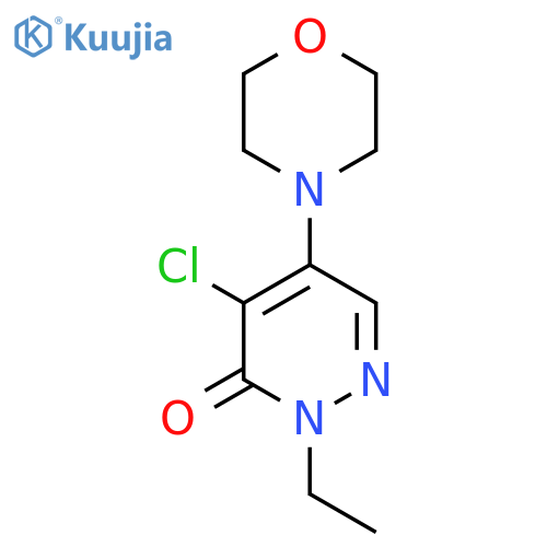 4-chloro-2-ethyl-5-morpholino-3(2H)-pyridazinone structure