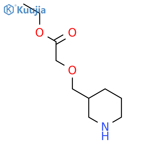 Ethyl 2-[(piperidin-3-yl)methoxy]acetate structure