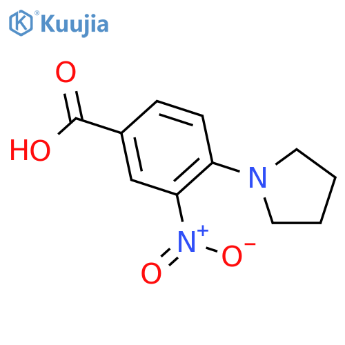 3-Nitro-4-(pyrrolidin-1-yl)benzoic acid structure