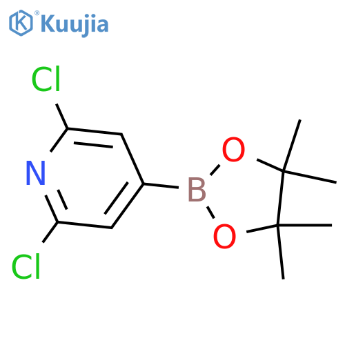 2,6-Dichloro-4-(4,4,5,5-tetramethyl-1,3,2-dioxaborolan-2-yl)pyridine structure