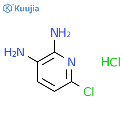 2,3-Pyridinediamine, 6-chloro-, hydrochloride structure