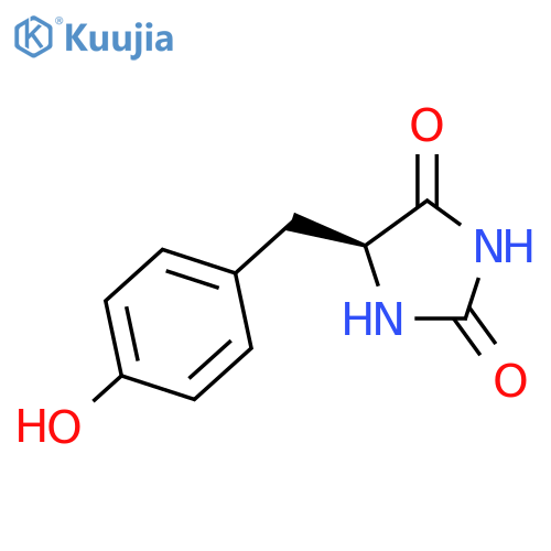 2,4-Imidazolidinedione,5-[(4-hydroxyphenyl)methyl]-, (5S)- structure