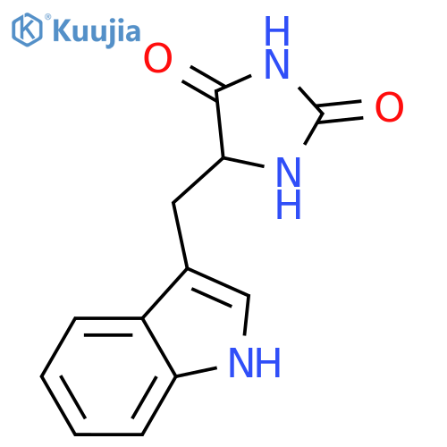 (5S)-5-(1H-Indol-3-ylmethyl)-2,4-Imidazolidinedione structure