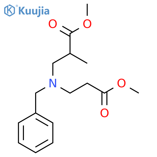 Methyl 3-[benzyl-(3-methoxy-3-oxopropyl)amino]-2-methylpropanoate structure