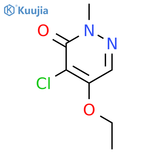 3(2H)-PYRIDAZINONE, 4-CHLORO-5-ETHOXY-2-METHYL- structure
