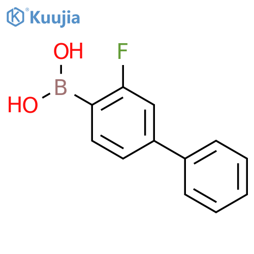 (3-fluoro-[1,1'-biphenyl]-4-yl)boronic acid structure