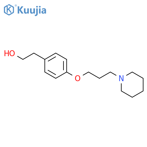Benzeneethanol, 4-[3-(1-piperidinyl)propoxy]- structure