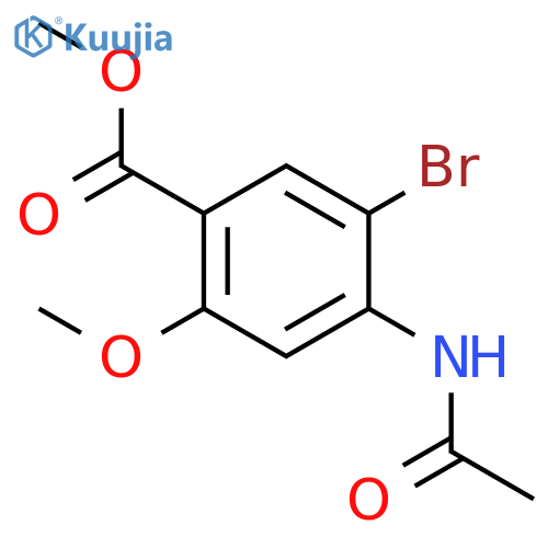 Methyl 4-acetamido-5-bromo-2-methoxybenzoate structure