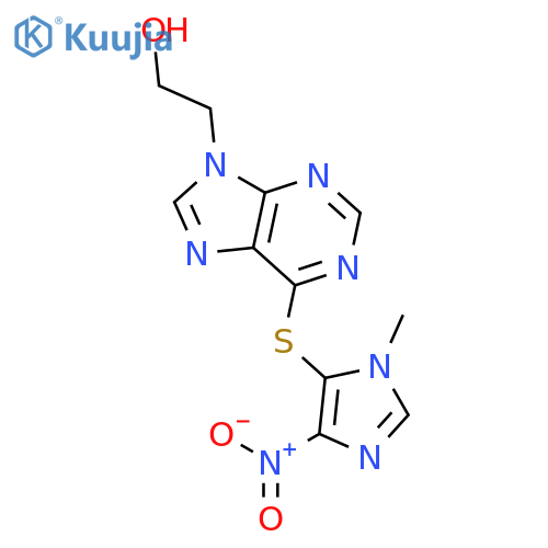 9H-Purine-9-ethanol, 6-[(1-methyl-4-nitro-1H-imidazol-5-yl)thio]- structure
