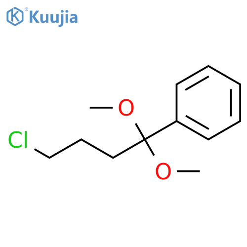 (4-chloro-1,1-dimethoxybutyl)benzene structure