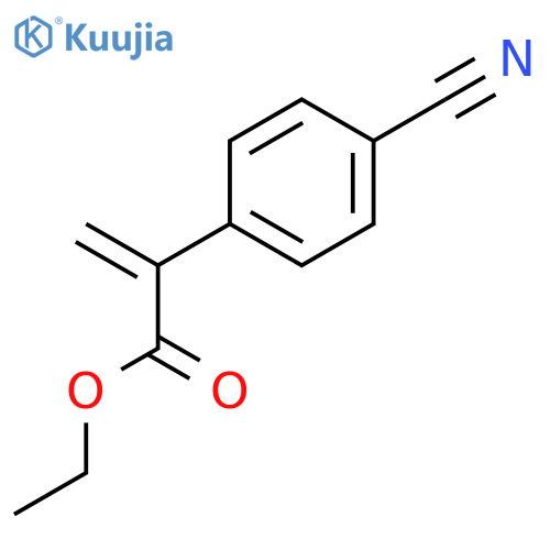 Ethyl 2-(4-cyanophenyl)acrylate structure