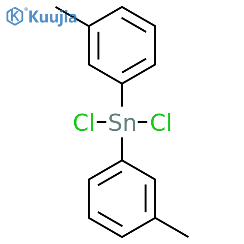 STANNANE, DICHLOROBIS(3-METHYLPHENYL)- structure