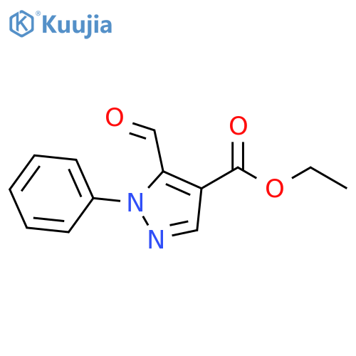 ethyl 5-formyl-1-phenyl-1H-pyrazole-4-carboxylate structure