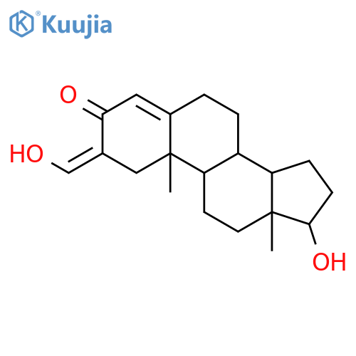 17beta-hydroxy-2-(hydroxymethylene)androst-4-ene-3-one structure